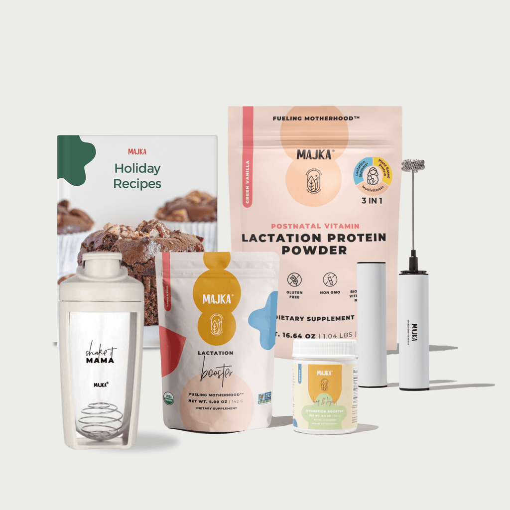 HOLIDAY ULTIMATE BUNDLE - NOURISHING POWDER + LACTATION BOOSTER+ HYDRATION BOOSTER+ SHAKER+ FROTHER+ HOLIDAY RECIPE BOOK