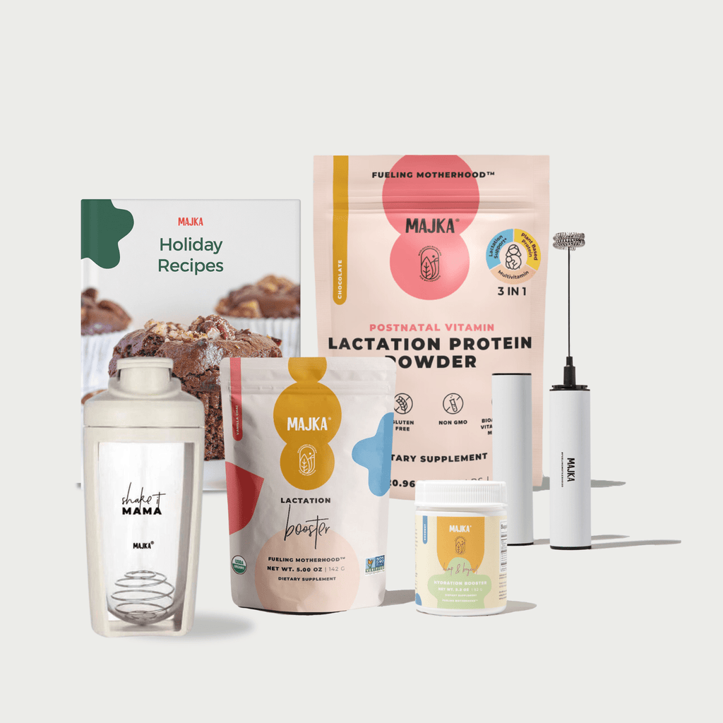 HOLIDAY ULTIMATE BUNDLE - NOURISHING POWDER + LACTATION BOOSTER+ HYDRATION BOOSTER+ SHAKER+ FROTHER+ HOLIDAY RECIPE BOOK